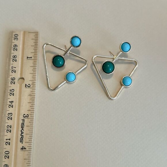 Geo dangle earrings M861 - Picture 5 of 6